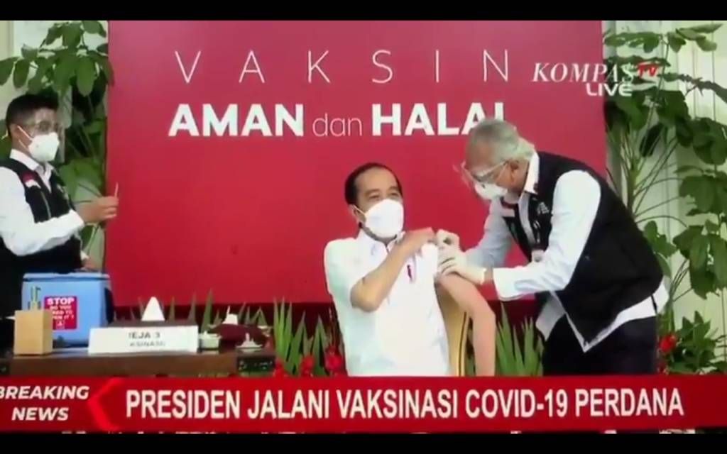 Presiden Jokowi Menjadi Penerima Pertama Vaksin Covid-19 Sinovac
